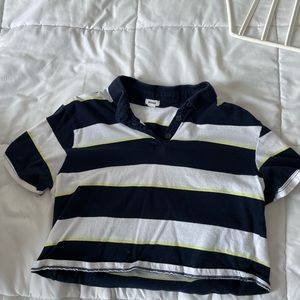 Garage cropped collar shirt. Size S